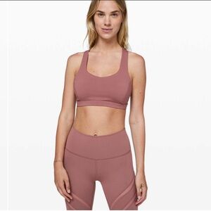 Lululemon Free To Be Serene Bra Red Dust  size 2